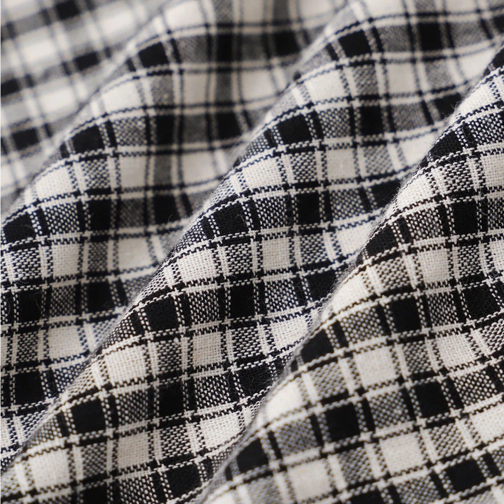 Rihoas Black Plaid V Neck Ruffle Blouse - Picture 7 of 9